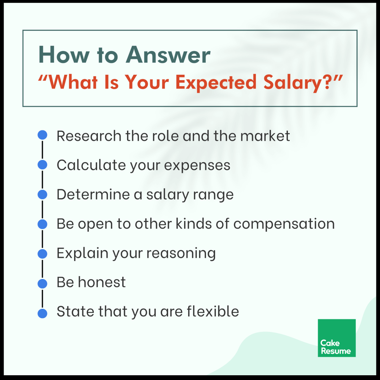 How to Answer The Interview Question, “What Are Your Salary ...