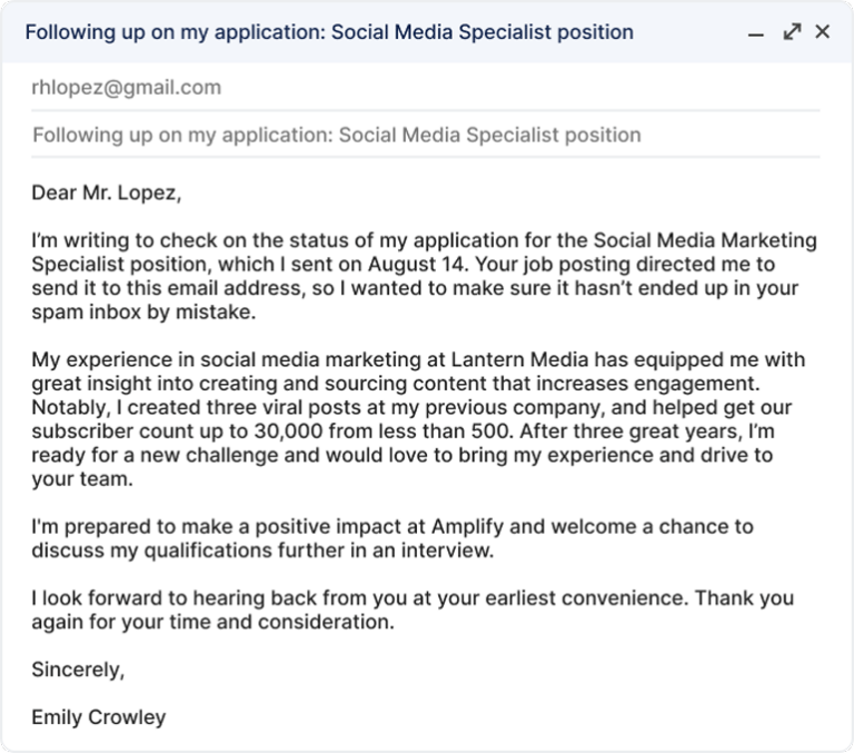 How to Follow Up on a Job Application