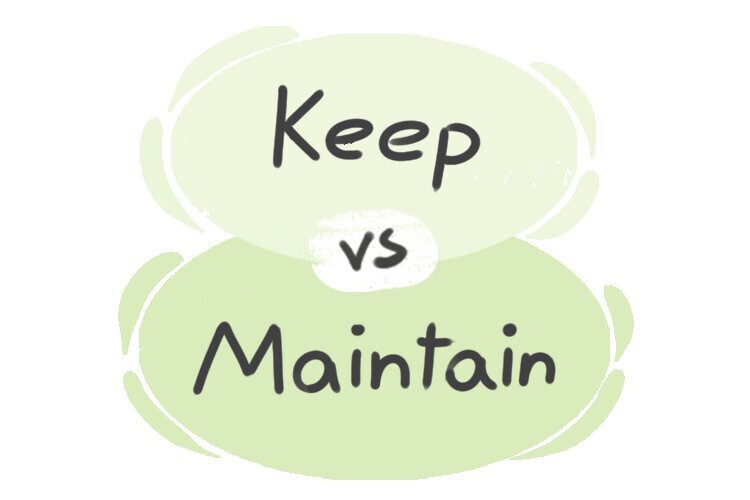 What is the difference between 'keep' and 'maintain'? | LanGeek