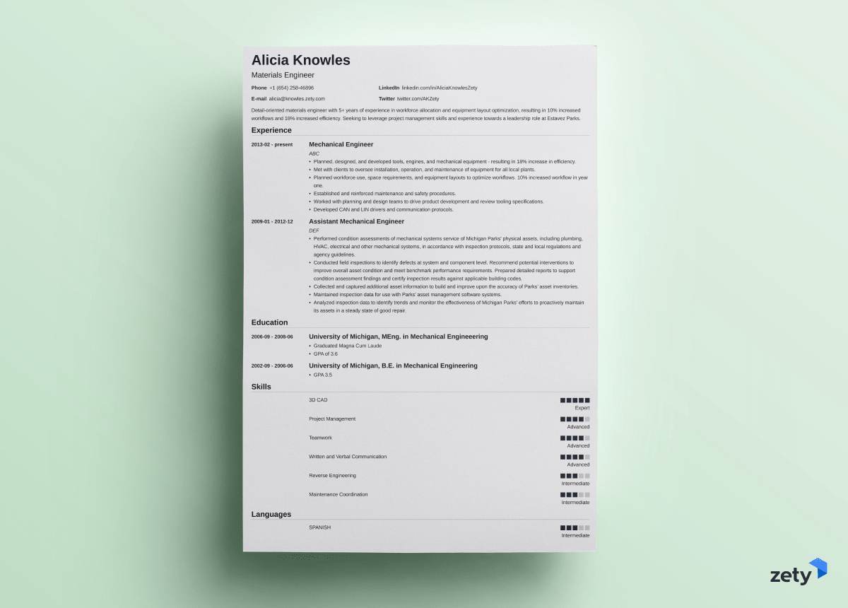 A Breakdown of a Successful One Page Resume – And How to Write Yours ...